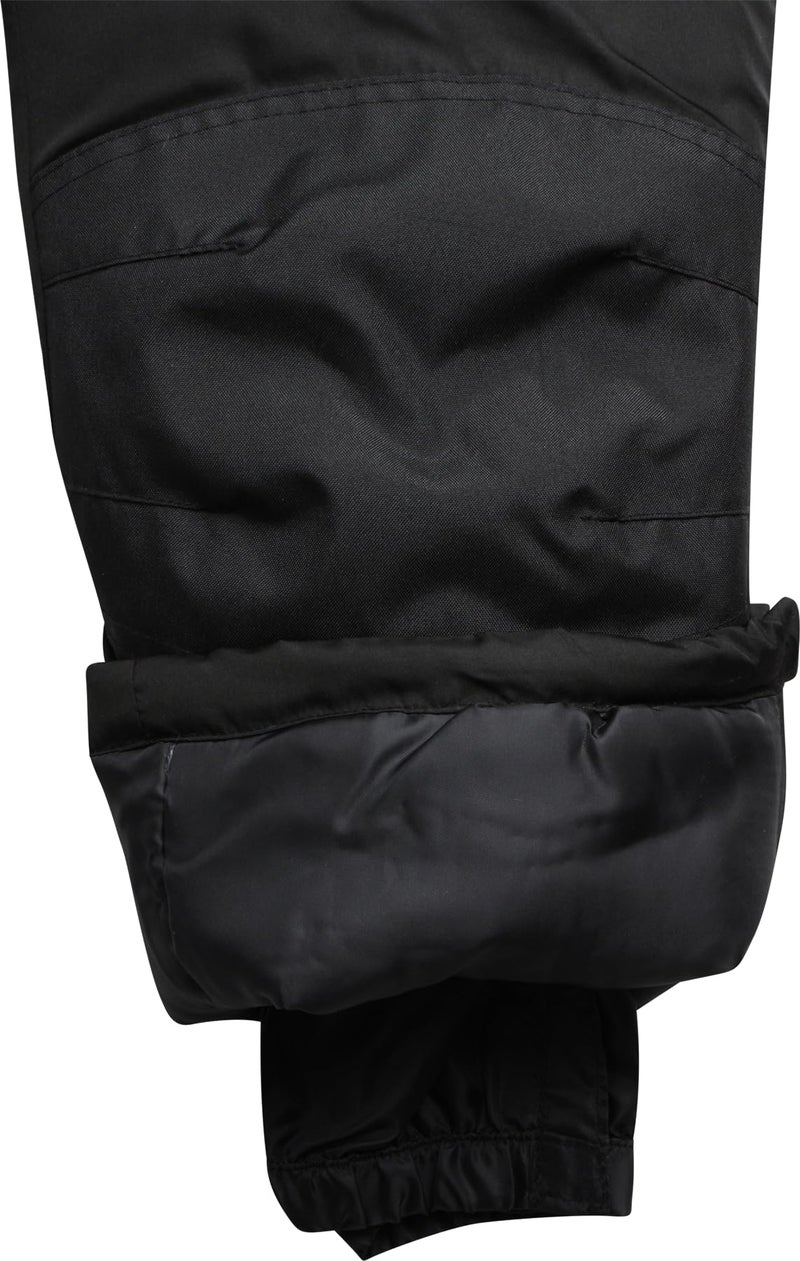 Cherokee Kids' Snow Bib - Boys and Girls Insulated Ski Pants Overalls (4-18), Size 7, Black - Image 4